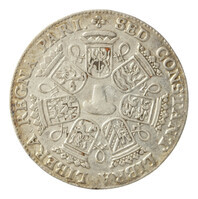 TMNK 04897
<br/>
Rekenpenning van Utrecht over het drievoudig verbond tussen Engeland, Frankrijk en de Nederlanden
<br/>
<em>Republiek der Zeven Verenigde Nederlanden, Utrecht, provincie</em>