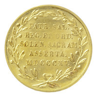 TMNK 05105
<br/>
Rekenpenning (strooipenning) bij de inhuldiging van koning Willem I te Brussel
<br/>
<em>Verenigd Koninkrijk der Nederlanden (1815-1830)</em>