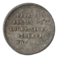 TMNK 05106
<br/>
Rekenpenning (strooipenning) bij de inhuldiging van koning Willem I te Brussel
<br/>
<em>Verenigd Koninkrijk der Nederlanden (1815-1830)</em>