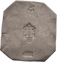 TMNK 05131
          <br/>
          Daalder; tweeëndertig stuiver (noodmunt) uit Haarlem
          <br/>
          <em>Haarlem</em>