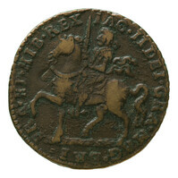 TMNK 05210
<br/>
Crown (noodmunt, kanonnengeld) van Jacobus II (1685-1688), tijdens zijn gedwongen verblijf in Ierland geslagen
<br/>
<em>Ierland</em>