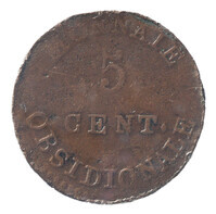 TMNK 05228
<br/>
Vijf centime (noodmunt) uit Antwerpen
<br/>
<em>Antwerpen</em>