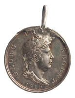 TMNK 05295
<br/>
Medaille voor de soldaten van Hannover die deelnamen aan de slag bij Waterloo, voor Franz van Grafft, draagteken
<br/>
<em>Verenigd Koninkrijk, koninkrijk (1800-heden)</em>