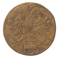 TMNK 05426
<br/>
Vroedschapspenning van de stad Groningen
<br/>
<em>Groningen</em>