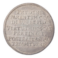 TMNK 05463
<br/>
Vroedschapspenning van de stad Leiden met het ontzet van Leiden als onderwerp
<br/>
<em>Republiek der Zeven Verenigde Nederlanden, republiek (1588-1795)</em>