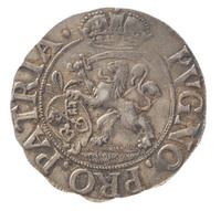 TMNK 05489
<br/>
Schutterspenning (betaalpenning) van de stad Leiden
<br/>
<em>Republiek der Zeven Verenigde Nederlanden, republiek (1588-1795)</em>