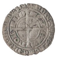TMNK 05629
<br/>
Groot uit Holland op naam van Albrecht van Beieren, ruwaard (1358-1389) en graaf van Holland en Henegouwen (1389-1404)
<br/>
<em>Holland, graafschap</em>