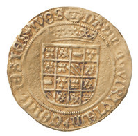TMNK 05636
<br/>
Halve gouden reaal uit Holland op naam van Karel V (1506-1555)
<br/>
<em>Holland, graafschap</em>