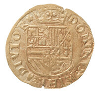 TMNK 05637
<br/>
Halve reaal uit Holland op naam van Philips II, koning van Spanje (1556-1598)
<br/>
<em>Holland, graafschap</em>