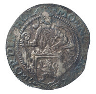 TMNK 05644
<br/>
Halve leeuwendaalder uit Holland op naam van Philips II, koning van Spanje (1556-1598)
<br/>
<em>Holland, graafschap</em>