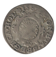 TMNK 05649
          <br/>
          Twintigste leicesterreaal (stoter) uit Holland op naam van Robert Dudley, sir, graaf van Leicester
          <br/>
          <em>Republiek der Zeven Verenigde Nederlanden, Holland, provincie (1581-1795)</em>