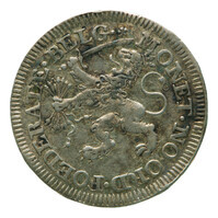 TMNK 05714
<br/>
Zes stuiver (bankgelt) uit West-Friesland
<br/>
<em>Republiek der Zeven Verenigde Nederlanden, Holland (West-Friesland), landschap (1573-1795)</em>