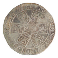 TMNK 05731
          <br/>
          Halve leicesterreaal uit Zeeland op naam van Robert Dudley, sir, graaf van Leicester
          <br/>
          <em>Republiek der Zeven Verenigde Nederlanden, Zeeland, provincie (1581-1795)</em>