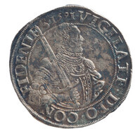 TMNK 05733
<br/>
Gehelmde rijksdaalder (prinsendaalder) uit Zeeland
<br/>
<em>Republiek der Zeven Verenigde Nederlanden, Zeeland, provincie (1581-1795)</em>