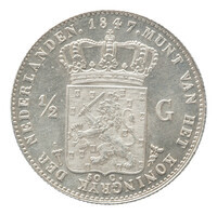 TMNK 05862
          <br/>
          Halve gulden uit Nederland op naam van Willem II, koning der Nederlanden (1840-1849)
          <br/>
          <em>Nederland, Koninkrijk (1830-heden)</em>