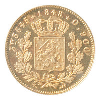 TMNK 05865
          <br/>
          Halve gouden willem uit Nederland op naam van Willem II, koning der Nederlanden (1840-1849)
          <br/>
          <em>Nederland, Koninkrijk (1830-heden)</em>