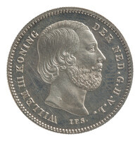 TMNK 05872
          <br/>
          Vijfentwintig cent (kwartje) uit Nederland op naam van Willem III, koning der Nederlanden (1849-1890)
          <br/>
          <em>Nederland, Koninkrijk (1830-heden)</em>