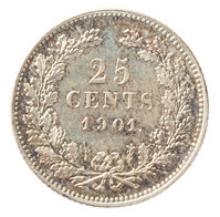TMNK 05891
          <br/>
          Vijfentwintig cent (kwartje) uit Nederland op naam van koningin Wilhelmina (1890-1948)
          <br/>
          <em>Nederland, Koninkrijk (1830-heden)</em>