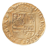 TMNK 05927
<br/>
Halve reaal uit Brabant op naam van Philips II, koning van Spanje (1556-1598)
<br/>
<em>Spaanse Nederlanden, Brabant, hertogdom (1183-1795)</em>