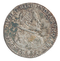 TMNK 05936
<br/>
Halve rijksdaalder uit Brabant op naam van Philips IV (1621-1665)
<br/>
<em>Spaanse Nederlanden, Brabant, hertogdom (1183-1795)</em>