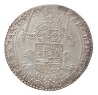 TMNK 05936
<br/>
Halve rijksdaalder uit Brabant op naam van Philips IV (1621-1665)
<br/>
<em>Spaanse Nederlanden, Brabant, hertogdom (1183-1795)</em>