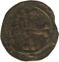 TMNK 05951
<br/>
Penning uit Kleef?, imitatie van een Hollandse penning van Floris IV/Willem II uit de periode 1247-1256
<br/>
<em>Kleef?, graafschap</em>