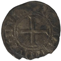 TMNK 06020
<br/>
Kwart groot uit Gelre op naam van Reinoud II (graaf 1326-1339)
<br/>
<em>Gelre, hertogdom (1339-1581)</em>