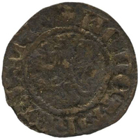 TMNK 06021
<br/>
Kwart groot uit Gelre op naam van Reinoud II (graaf 1326-1339)
<br/>
<em>Gelre, hertogdom (1339-1581)</em>