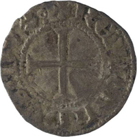 TMNK 06021
<br/>
Kwart groot uit Gelre op naam van Reinoud II (graaf 1326-1339)
<br/>
<em>Gelre, hertogdom (1339-1581)</em>