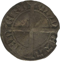 TMNK 06022
<br/>
Kwart groot uit Gelre op naam van Reinoud II (graaf 1326-1339)
<br/>
<em>Gelre, hertogdom (1339-1581)</em>
