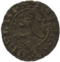 TMNK 06024
<br/>
Kwart groot uit Gelre op naam van Reinoud II (graaf 1326-1339)
<br/>
<em>Gelre, hertogdom (1339-1581)</em>