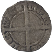 TMNK 06034
<br/>
Kwart groot uit Gelre op naam van Eleonora (Alianora), voogdes over Reinoud III (1343-1355)
<br/>
<em>Gelre, hertogdom (1339-1581)</em>