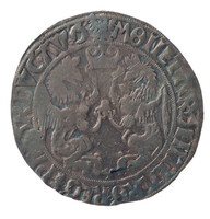 TMNK 06301
<br/>
Dubbele griffioen uit Gelre op naam van Philips de Schone, hertog (1482-1492) / Maximiliaan I, voogd (1482-1492)
<br/>
<em>Gelre, hertogdom (1339-1581)</em>