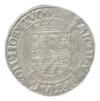 TMNK 06611
<br/>
Vier stuiver (krabbelaar) uit Gelre op naam van Karel V, keizer (1519-1556)
<br/>
<em>Gelre, hertogdom (1339-1581)</em>