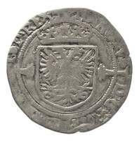 TMNK 06613
<br/>
Halve reaal uit Gelre op naam van Karel V, keizer (1519-1556)
<br/>
<em>Gelre, hertogdom (1339-1581)</em>