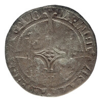 TMNK 06615
<br/>
Halve stuiver (groot) uit Gelre op naam van Karel V, keizer (1519-1556)
<br/>
<em>Gelre, hertogdom (1339-1581)</em>