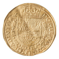 TMNK 06636
<br/>
Reaal uit Gelre op naam van Philips II, koning van Spanje (1556-1598)
<br/>
<em>Gelre, hertogdom (1339-1581)</em>