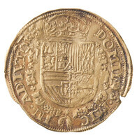 TMNK 06637
<br/>
Reaal uit Gelre op naam van Philips II, koning van Spanje (1556-1598)
<br/>
<em>Gelre, hertogdom (1339-1581)</em>
