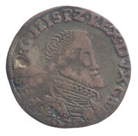 TMNK 06724
          <br/>
          Tiende philipsdaalder uit Gelre op naam van Philips II, koning van Spanje (1556-1598)
          <br/>
          <em>Gelre, hertogdom (1339-1581)</em>