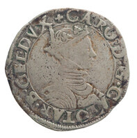 TMNK 06753
<br/>
Teston uit Gelre op naam van Karel III van Lotharingen, hertog van Lotharingen, pretendent van Gelderland (1555-1608)
<br/>
<em>Gelre, hertogdom (1339-1581)</em>