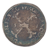 TMNK 06850
<br/>
Halve bourgondische kruisdaalder uit Gelderland
<br/>
<em>Gelderland</em>