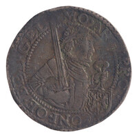 TMNK 06904
<br/>
Halve nederlandse rijksdaalder uit Gelderland
<br/>
<em>Republiek der Zeven Verenigde Nederlanden, Gelderland, provincie</em>