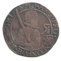 TMNK 06947
<br/>
Halve nederlandse rijksdaalder uit Gelderland
<br/>
<em>Republiek der Zeven Verenigde Nederlanden, Gelderland, provincie</em>