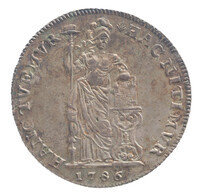 TMNK 07335
<br/>
Driegulden uit Gelderland voor de Verenigde Oostindische Compagnie
<br/>
<em>Gelderland, VOC, provincie</em>