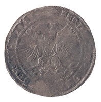TMNK 07434
<br/>
Halve leeuwendaalder uit Batenburg op naam van Willem V van Bronckhorst, heer van Batenburg en Stein (1556-1573)
<br/>
<em>Batenburg, heerlijkheid (1534-1795)</em>