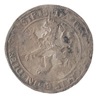 TMNK 07439
<br/>
Halve leeuwendaalder uit Batenburg op naam van Willem V van Bronckhorst, heer van Batenburg en Stein (1556-1573)
<br/>
<em>Batenburg, heerlijkheid (1534-1795)</em>