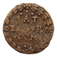 TMNK 07505
<br/>
Duit uit Batenburg op naam van Maximiliaan van Bronckhorst, vrijheer van Batenburg (1602-1641)
<br/>
<em>Batenburg, heerlijkheid (1534-1795)</em>