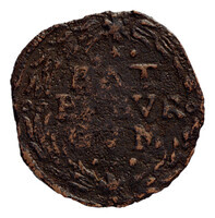 TMNK 07512
<br/>
Duit uit Batenburg op naam van Maximiliaan van Bronckhorst, vrijheer van Batenburg (1602-1641)
<br/>
<em>Batenburg, heerlijkheid (1534-1795)</em>