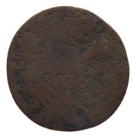 TMNK 08116
<br/>
Duit uit Roermond op naam van Philips IV (1621-1665) / Karel II, koning van Spanje (1665-1700)
<br/>
<em>Roermond, Spaanse Nederlanden</em>