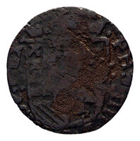 TMNK 08117
<br/>
Duit uit Roermond op naam van Philips IV (1621-1665)
<br/>
<em>Roermond, Spaanse Nederlanden</em>